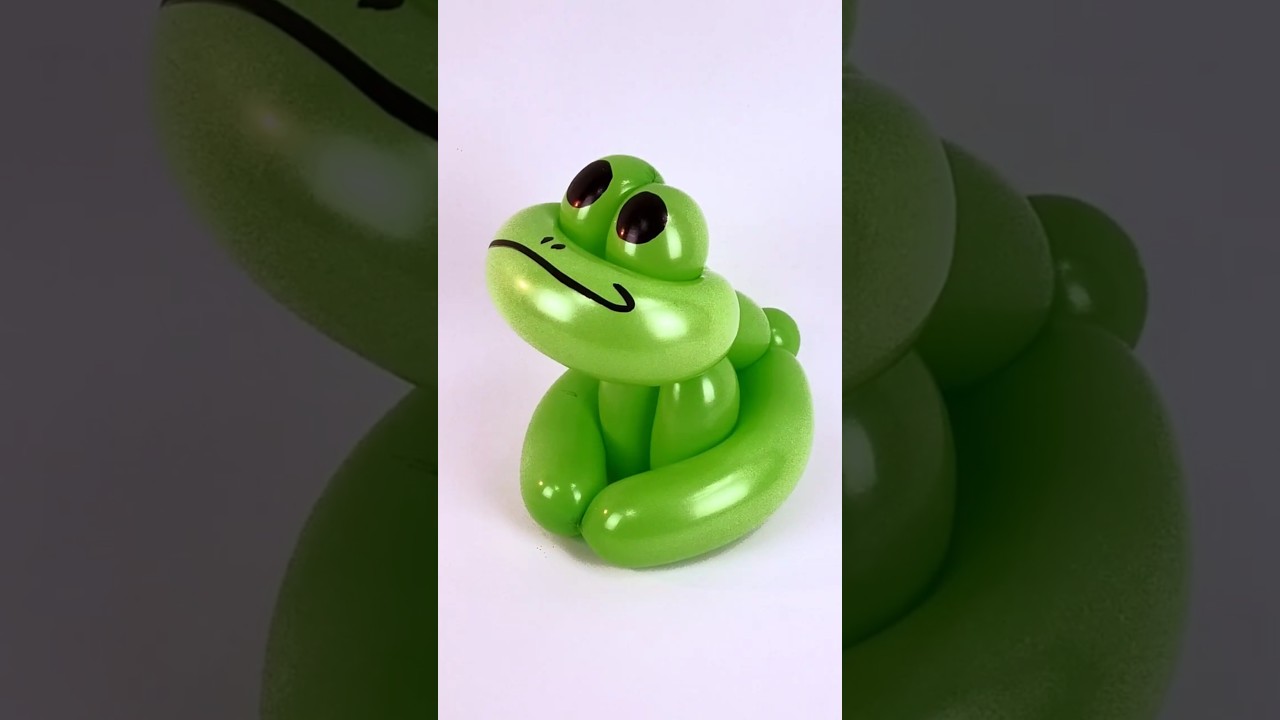 Je fais une grenouille en ballon !