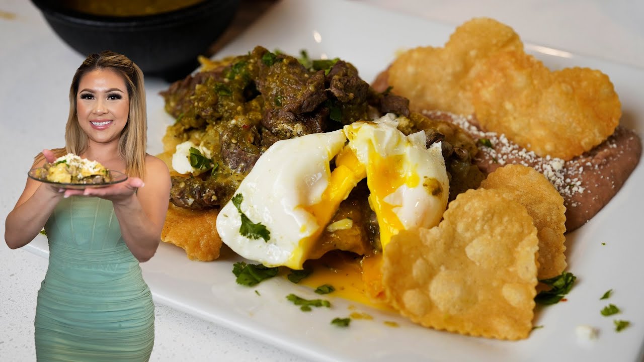 I Welcome You the Heart of My New Home, with these MOUTHWATERING STEAK and EGGS GREEN CHILAQUILES
