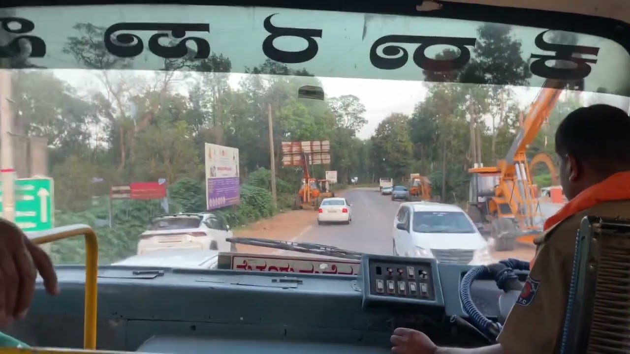 Suliya to periya patana ksrtc cabin ride 4K