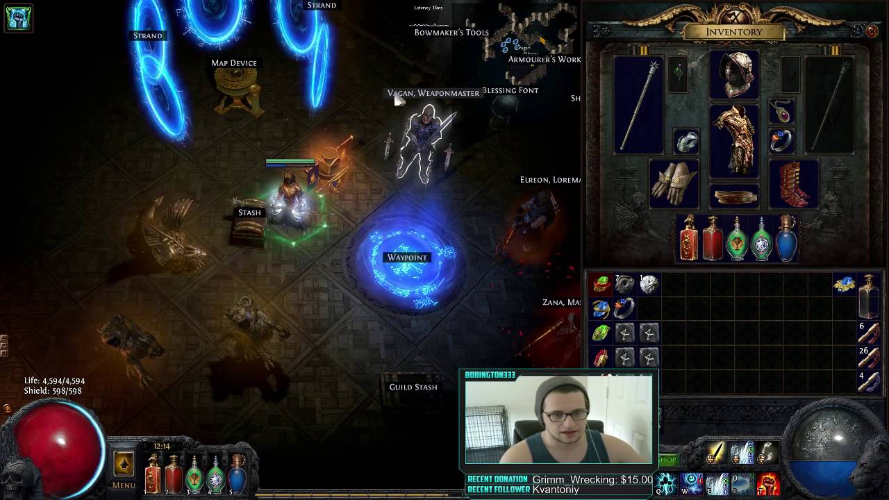 [Path of Exile] Vaal Ice Nova (Insane AoE) Clearing screens with ONE click!