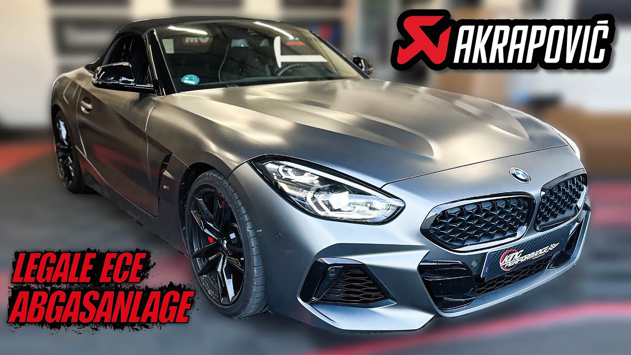 AKRAPOVIC ECE SLIPON EXHAUST SYSTEM TITANIUM passend für BMW Z4 M40i G29 2022 OPF