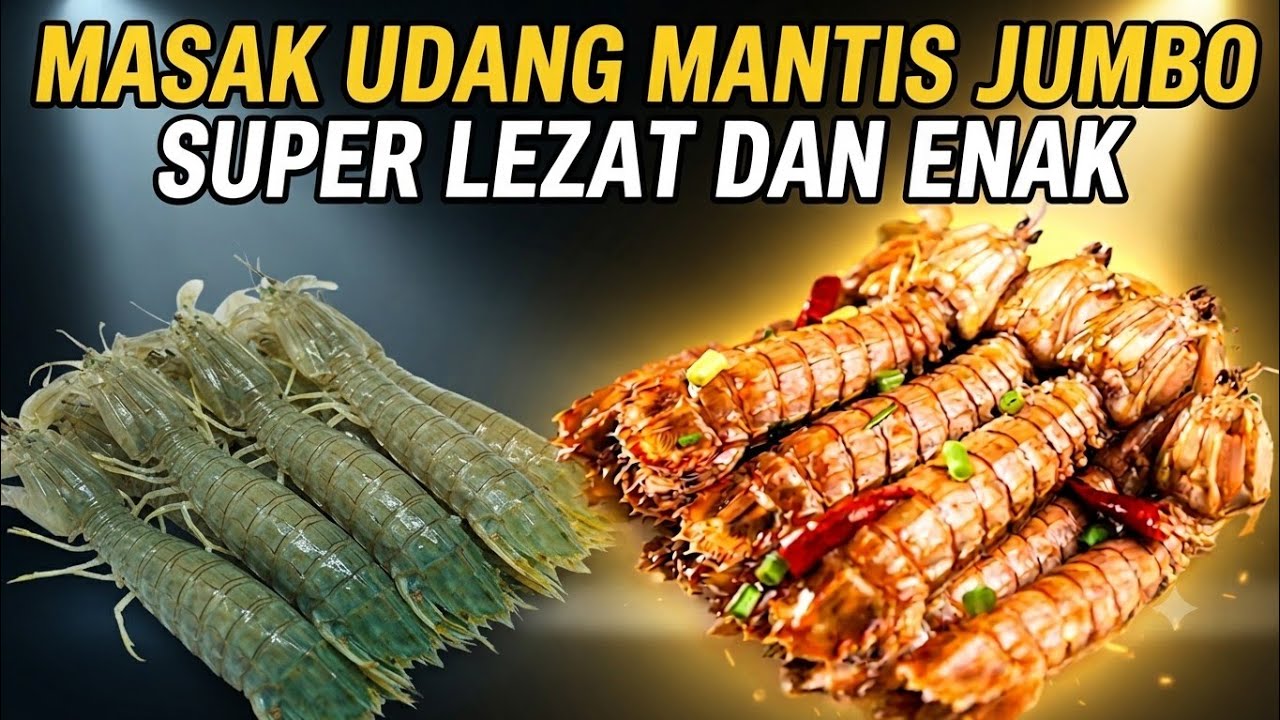LEZATNYA REBUS UDANG RONGGENG MANTIS SUPER BESAR, MUANTAP...