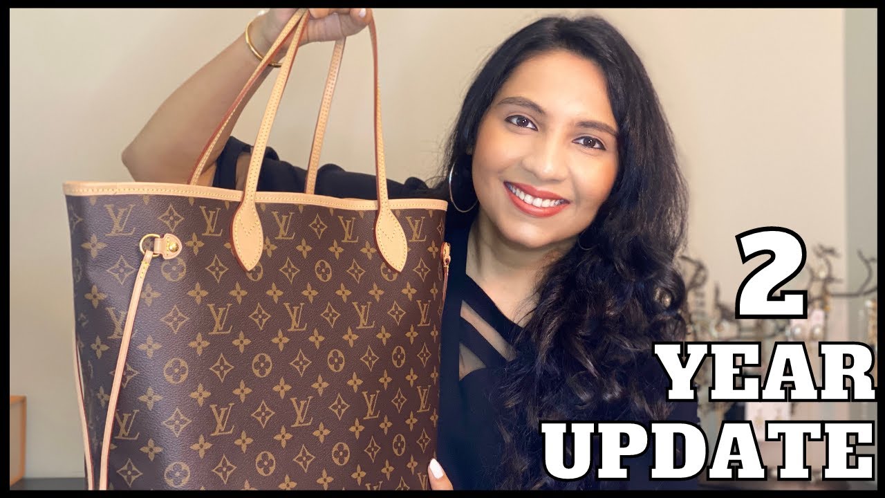 LOUIS VUITTON - NEVERFULL MM - 2 Year Wear & Tear UPDATE + REVIEW & CHAT |  ChannelDJ