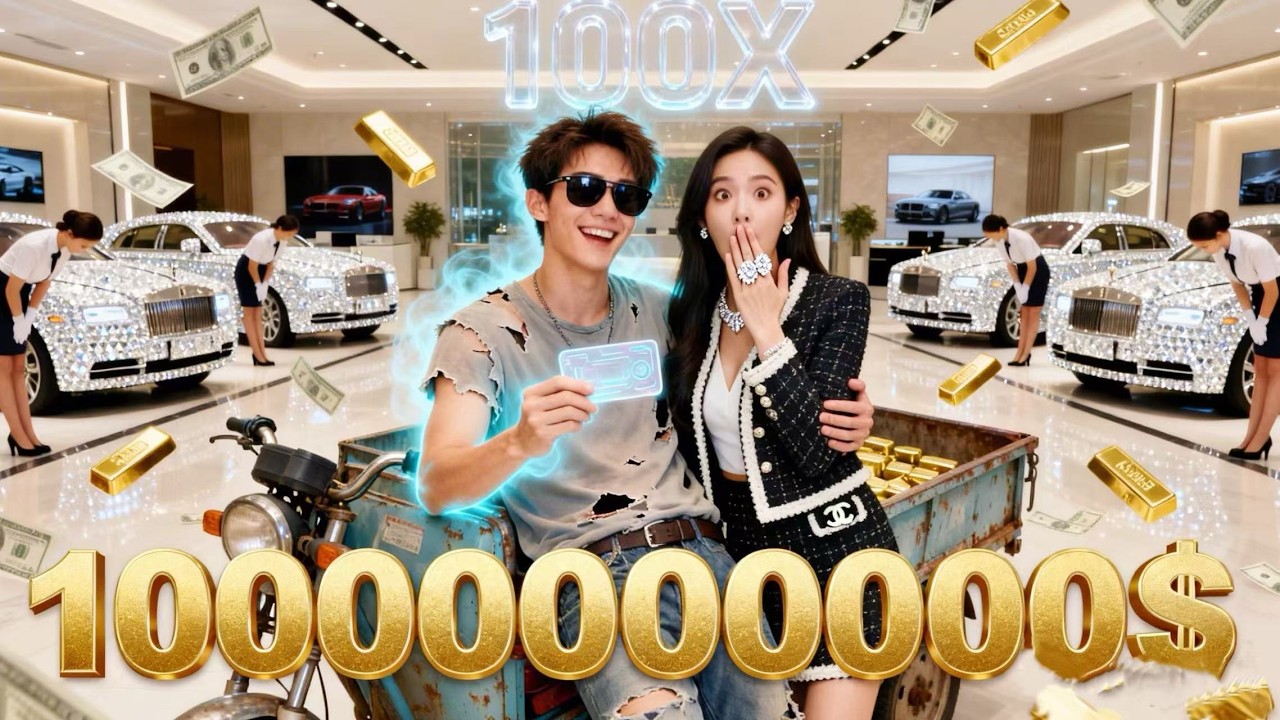 Bride kisses beggar—he unlocks cashback system: spend a cent, get 100x back,All stunned.