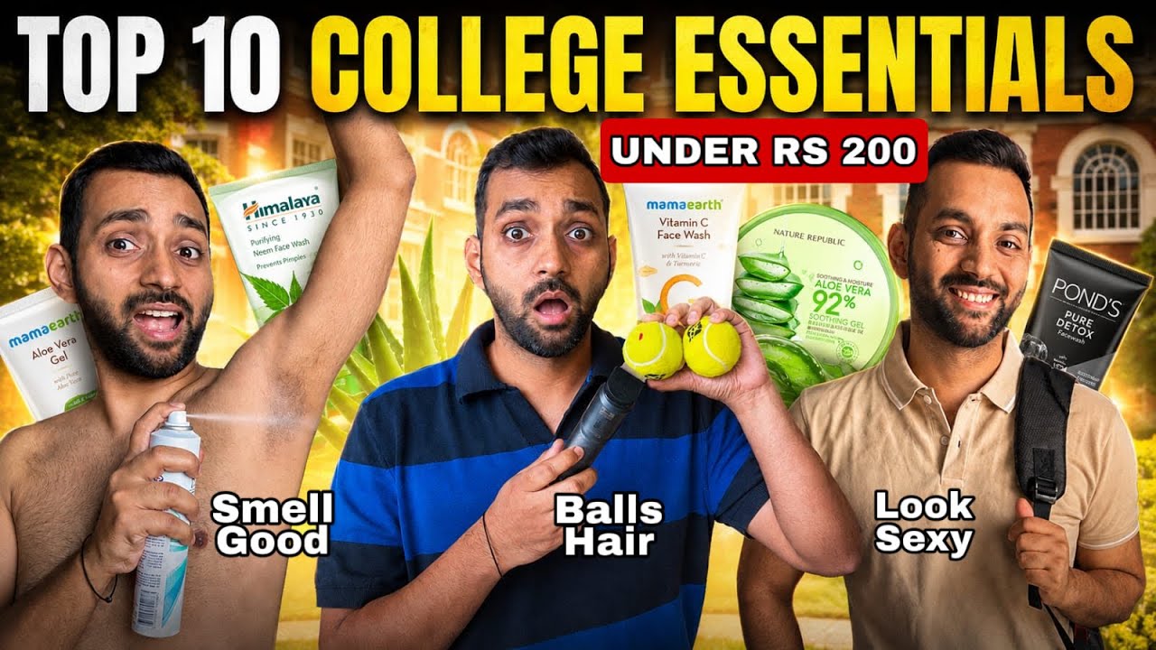 10 College Essentials Every Boy Needs Under ₹200 | ANKIT TV