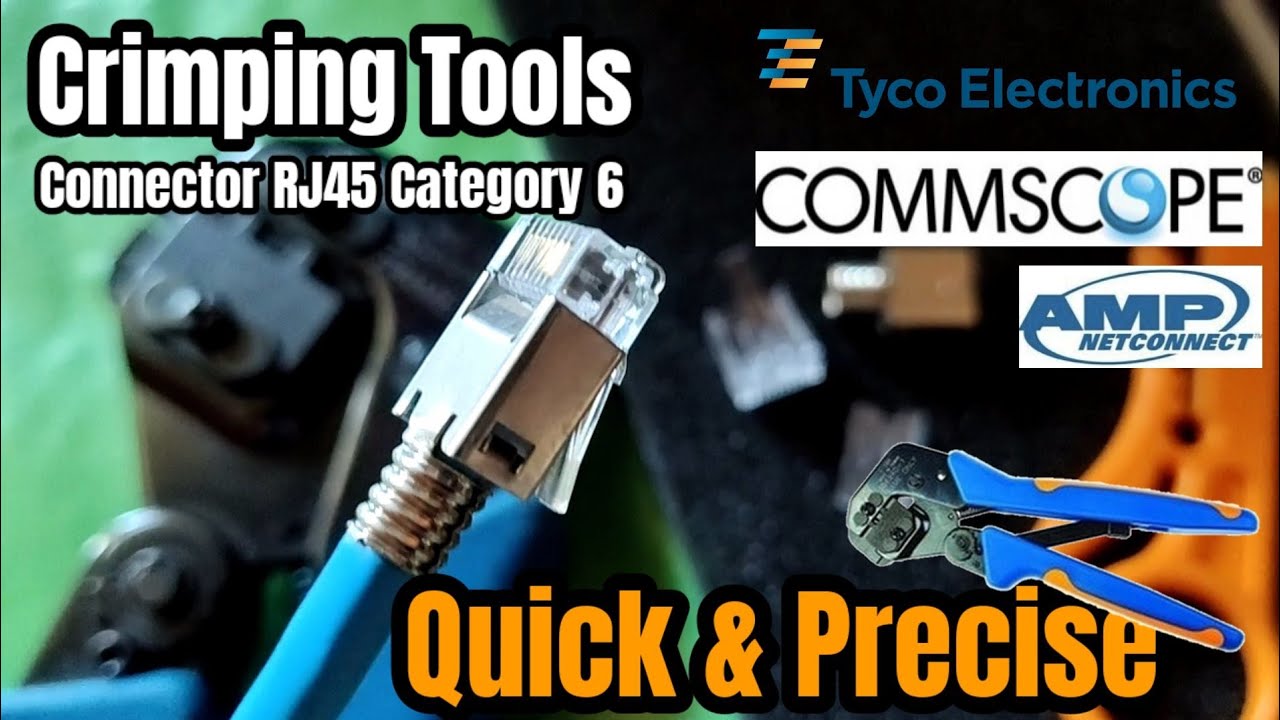 CARA CRIMPING RJ45 CAT 6 | AMP COMMSCOPE | BM by AUDIO LIBRARY