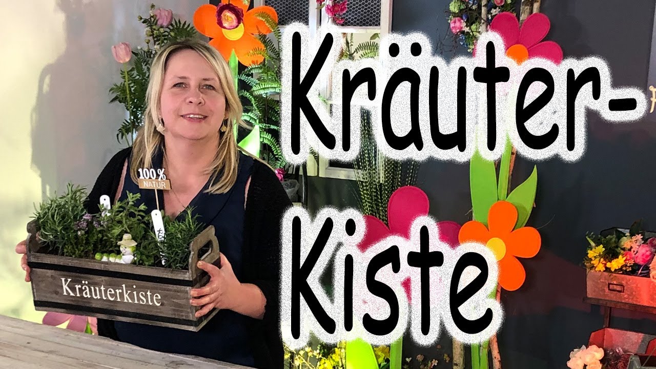 DIY Kräuterkiste | Küchenkräuter anpflanzen | Tischdeko | Kräuter pflanzen | Floristik24
