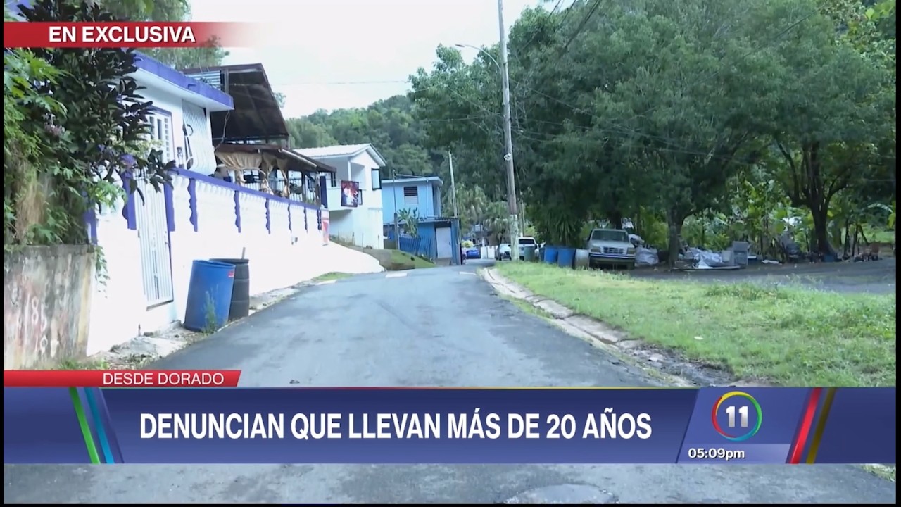 Comunidad en Dorado con más de 20 AÑOS sin servicio de agua