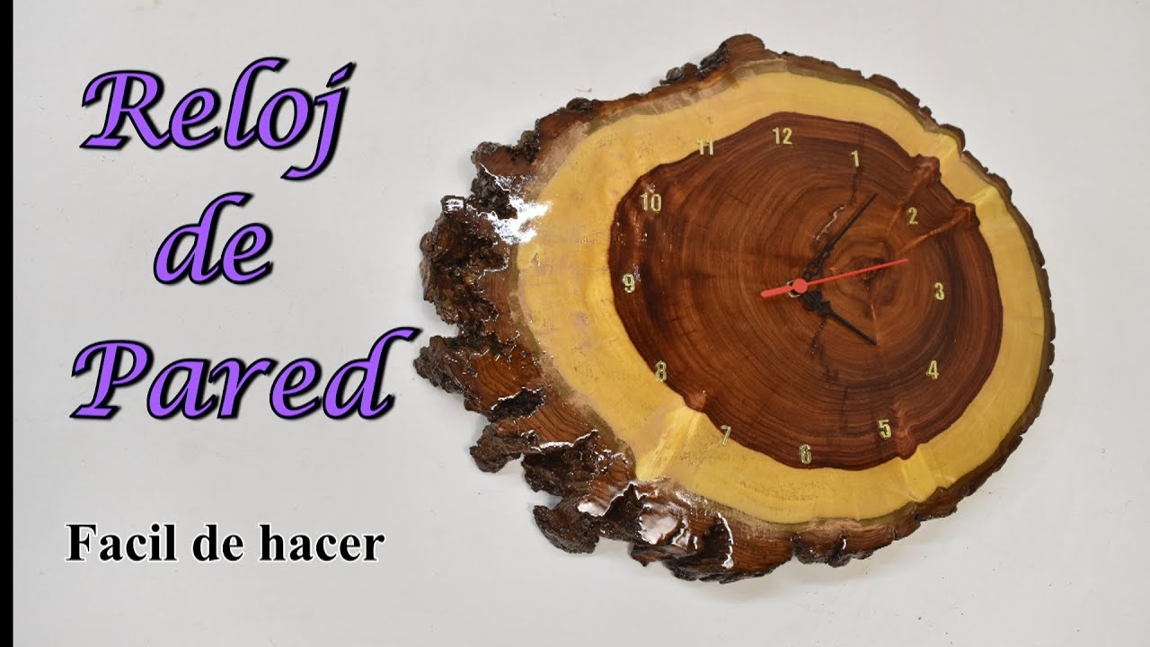 Como Hacer un Reloj Rustico de Madera!!!