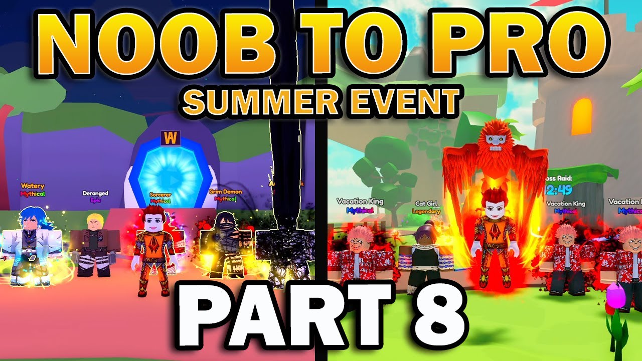 Noob to Pro Part 8 Summer Event in Anime Warriors Simulator 2