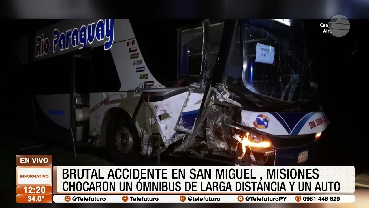 Brutal accidente en San Miguel, Misiones