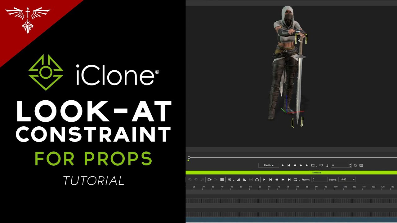 Look-At Constraint in iClone 8 - Sword Animation