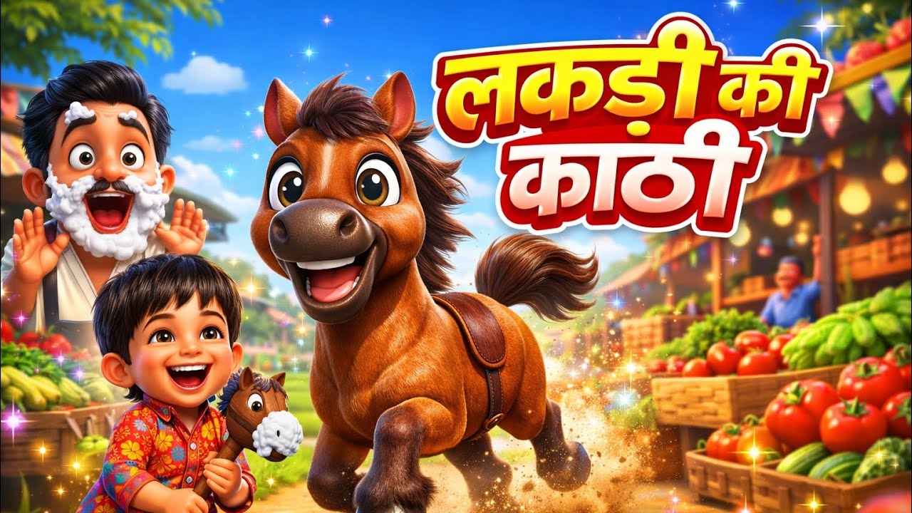 लकड़ी की काठी 🐴 | Lakdi Ki Kathi Hindi Rhyme | 3D Cartoon Kids Song | Nursery Rhymes 2026@kidstv 