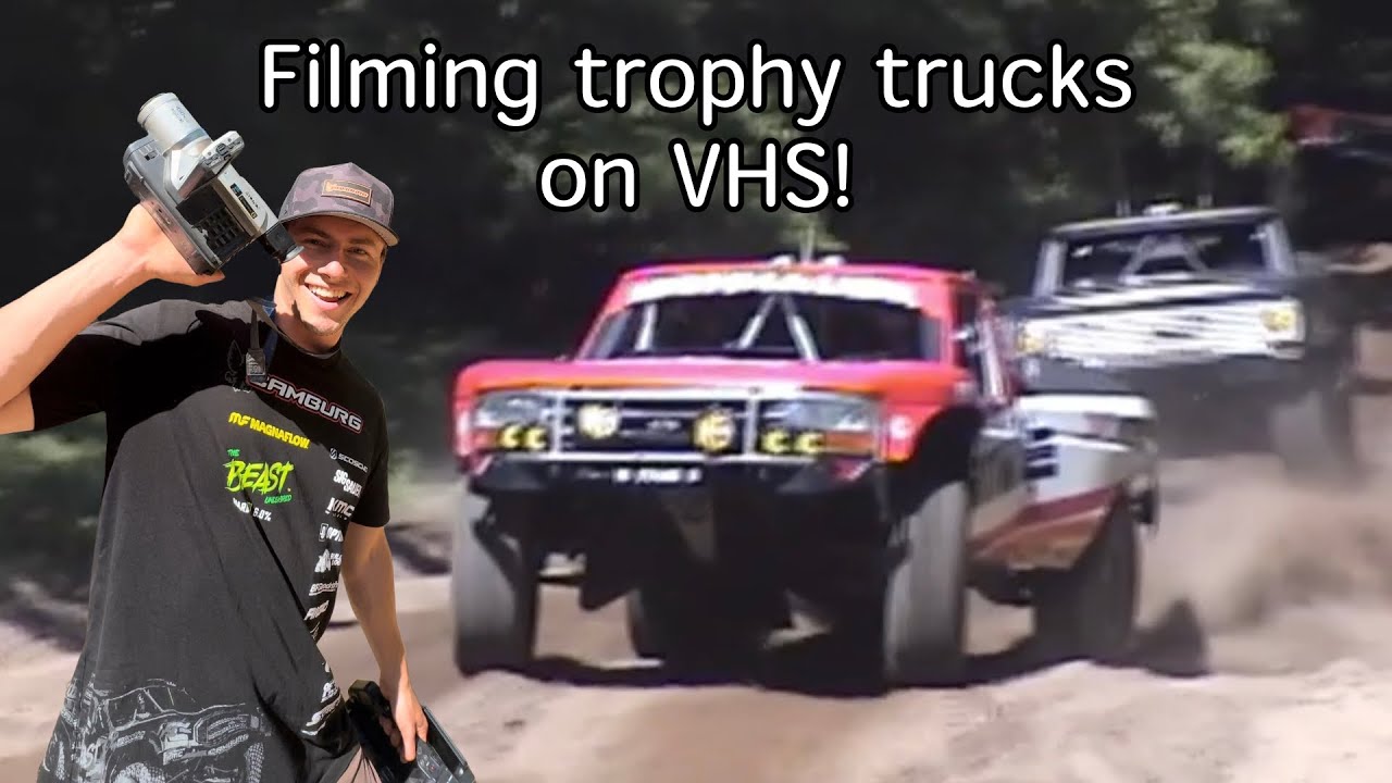 Filming TROPHY TRUCKS on vhs 📹