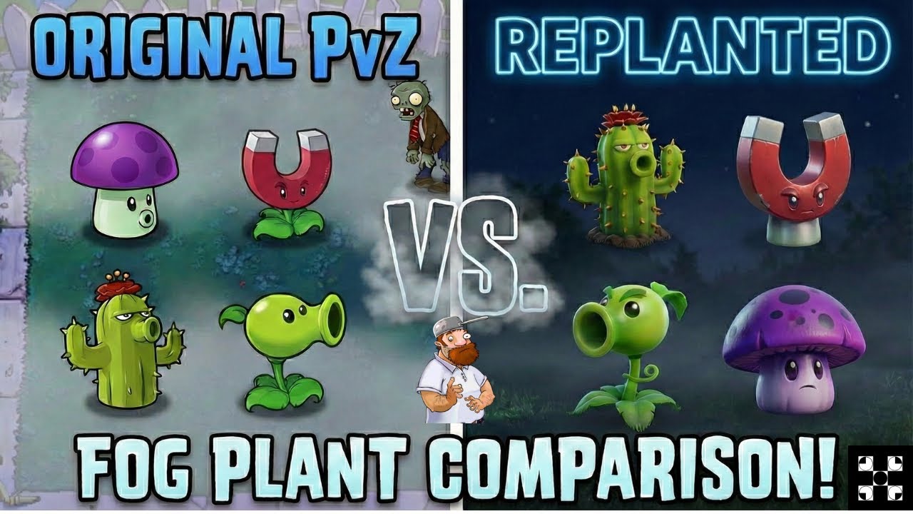 Are the Replanted Fog Plants BETTER? (Comparison) |2026 | Plants vs Zombies Replanted | PvZ