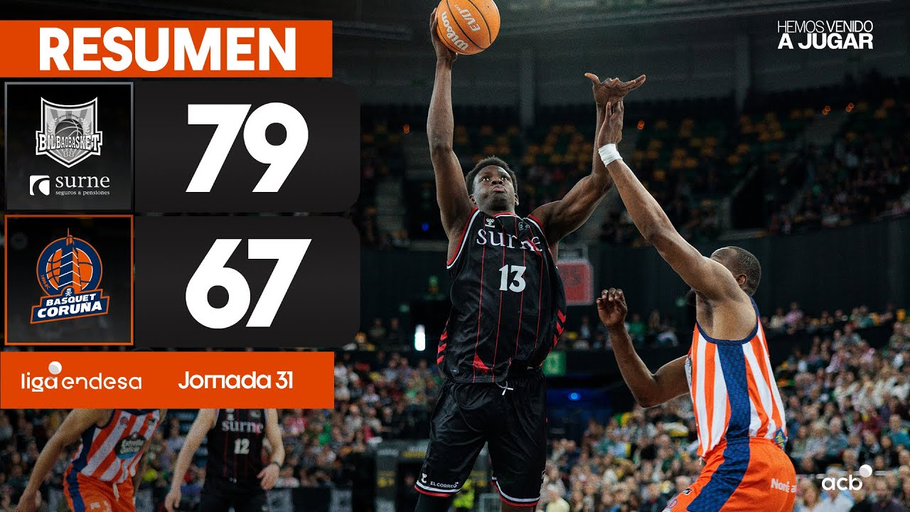 Surne Bilbao Basket - Leyma Coruña (79 - 67) RESUMEN | Liga Endesa 2024-25