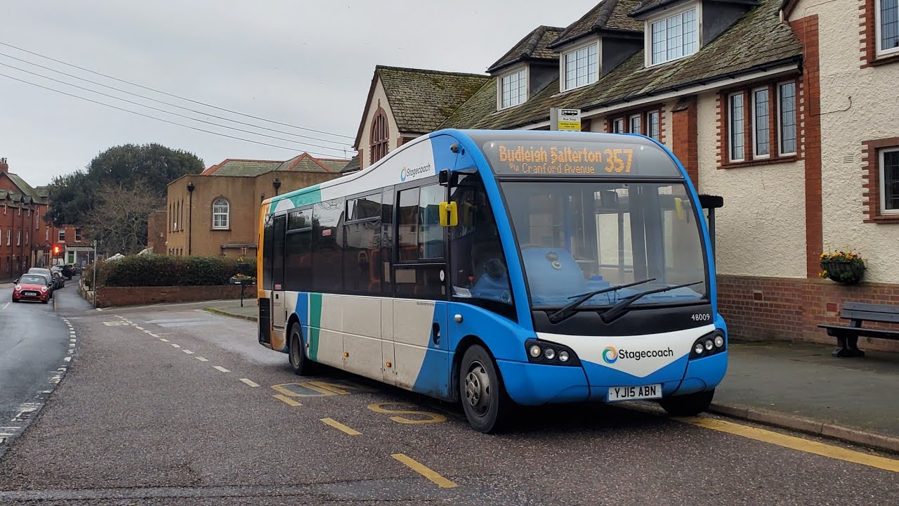Ride on Optare Solo SR 48009: Exmouth Parade to Budleigh Salterton (07/03/2025)
