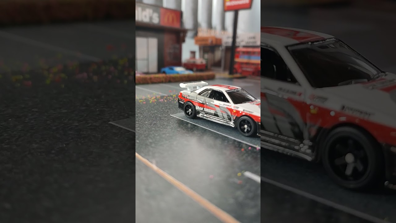 Miniatura Nissan Skyline GT-R R34. #mini #automobile #miniaturas #hotwheels #diecast #carros