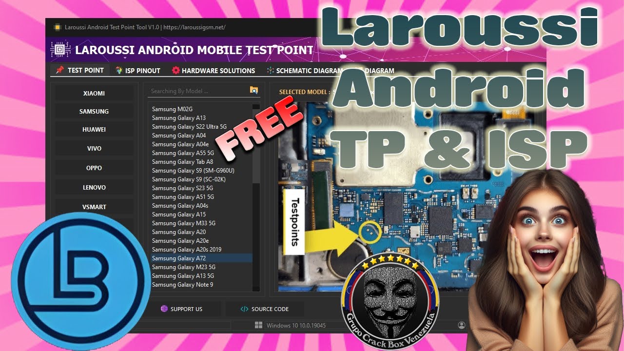 Excelente tool FREE Para diagramas test point isp Laroussi Android TP & ISP