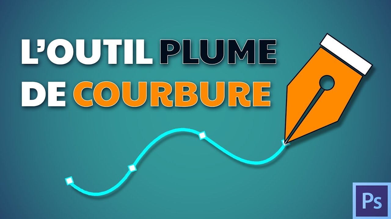 L' outil plume de courbure, un outil plume facile dans Photoshop [Formation Photoshop]