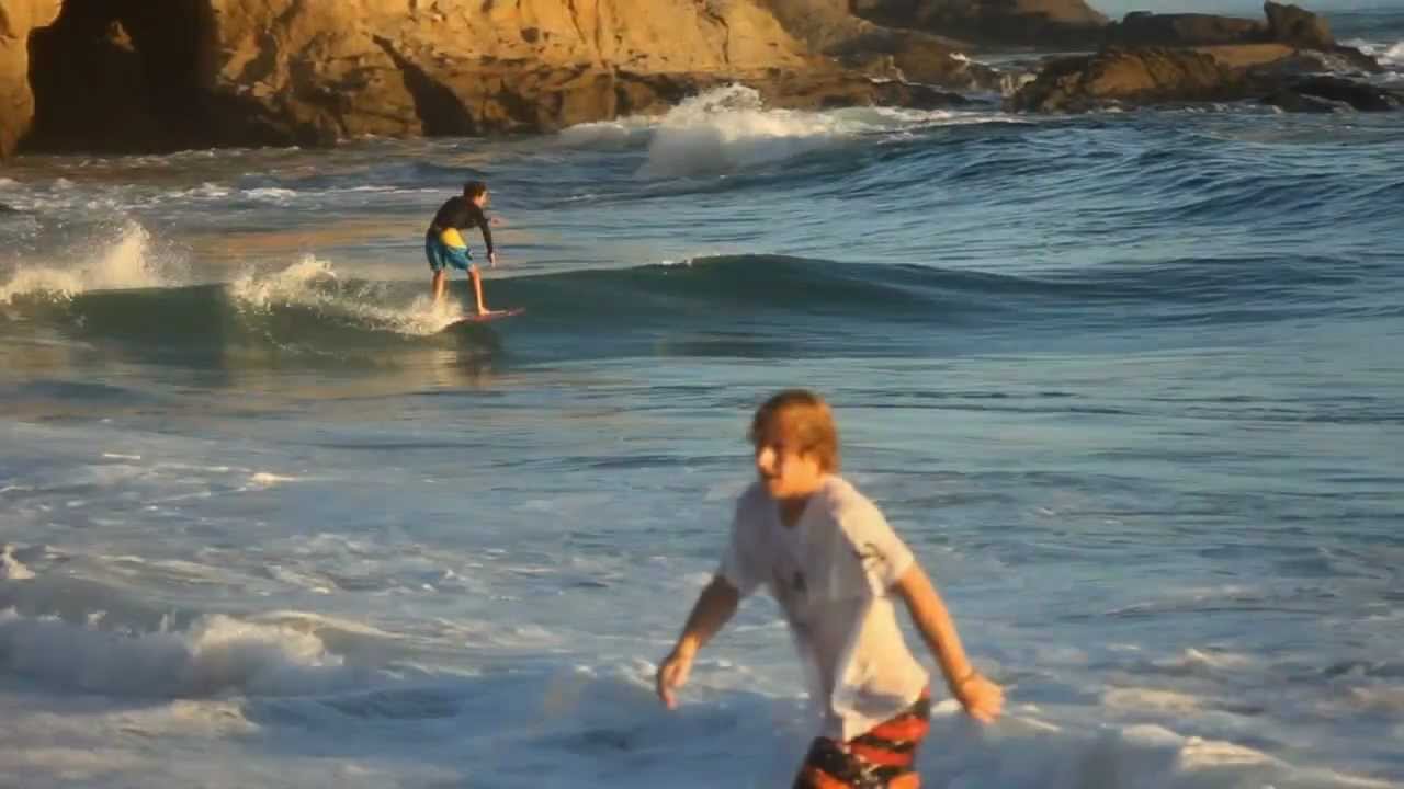 Skimboarding Tenth Street Laguna Beach '10
