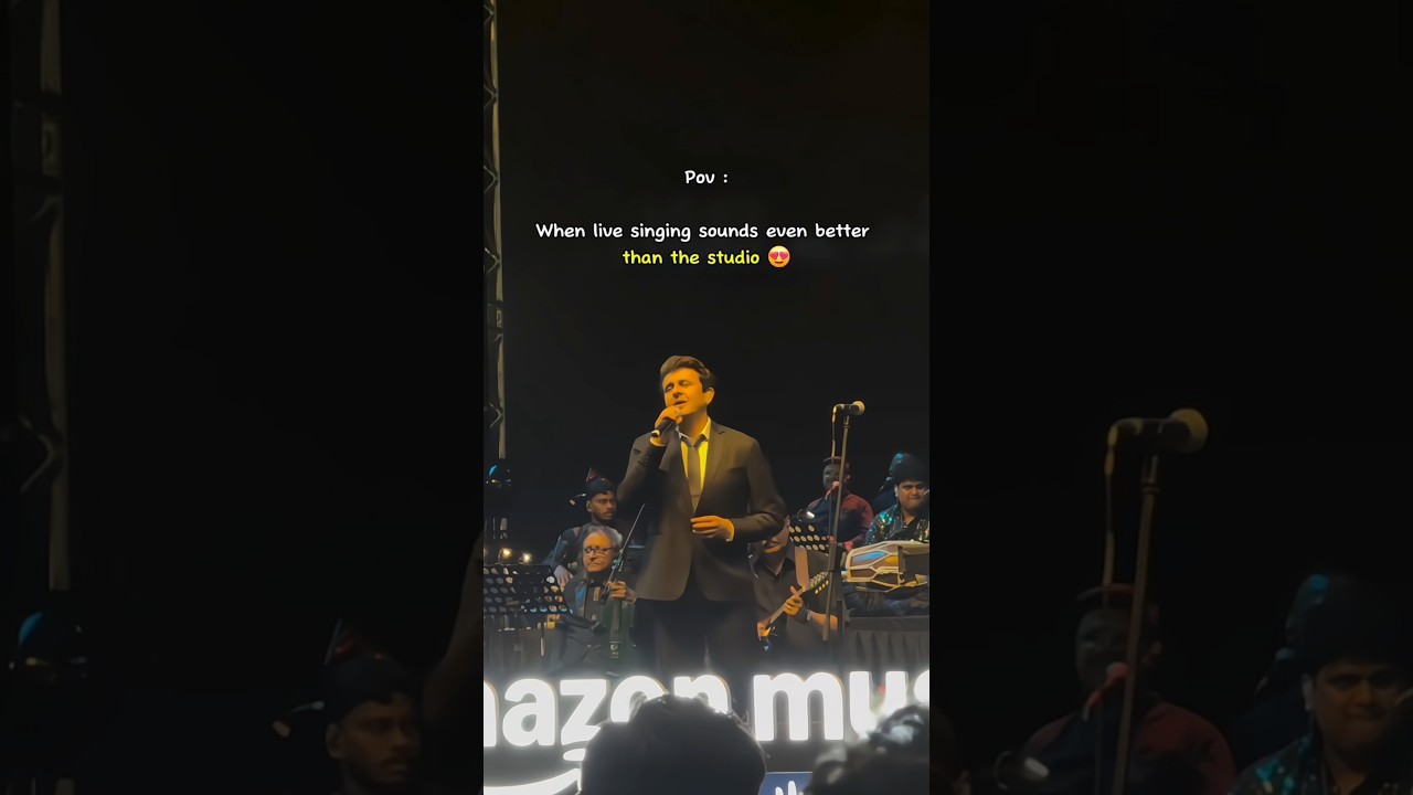That’s why when Sonu Nigam performs, technology takes a back seat. 🎤🔥 