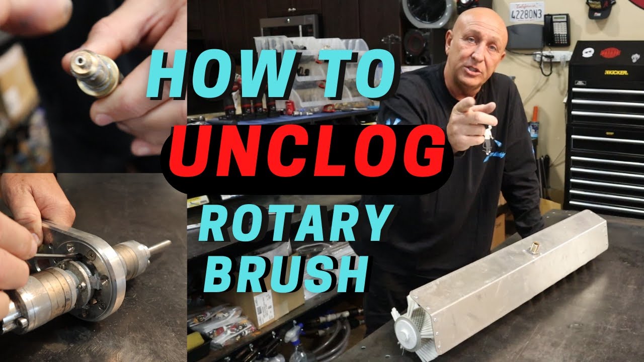 How To Clean The Clog From Your Rotary Brush!