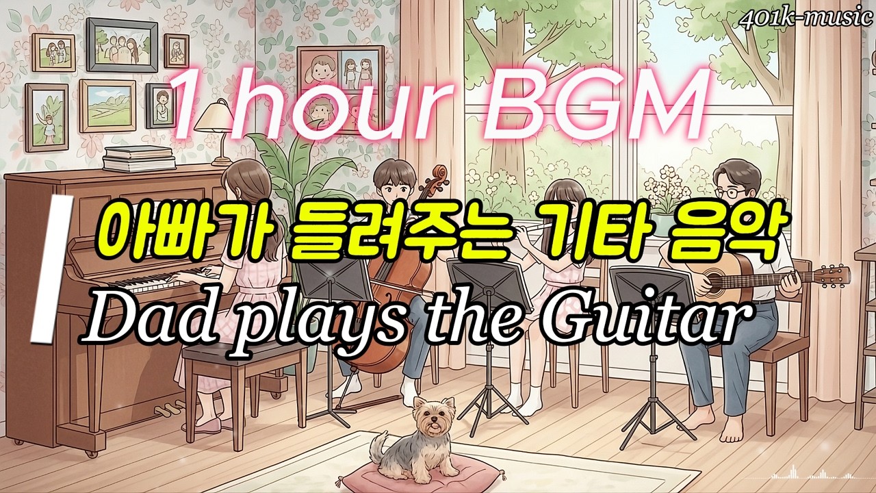 [Playlist] 감성 카페 플레이리스트 | 클래식 음악 BGM - 아빠가 들려주는 기타음악, Dad used to play the Guitar