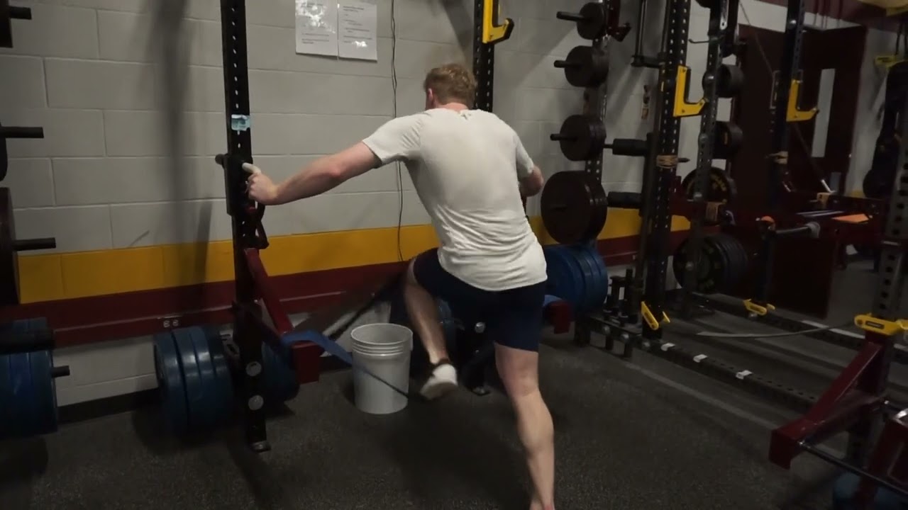 Triphasic Training 2 The Book   Power Leg Friday ATHLETE Performing Block 2 of 3 in Workout