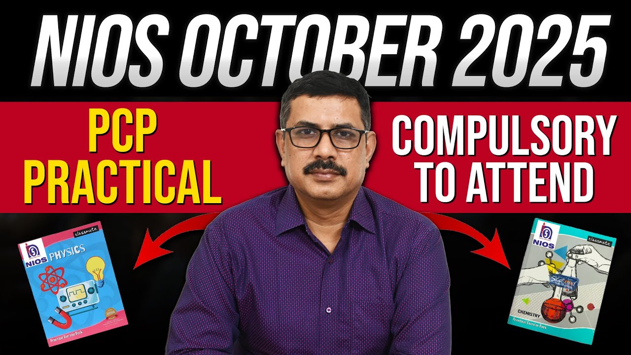 NIOS PCP Practical Hall Ticket for October 2025 Students | NIOS Practical Exam