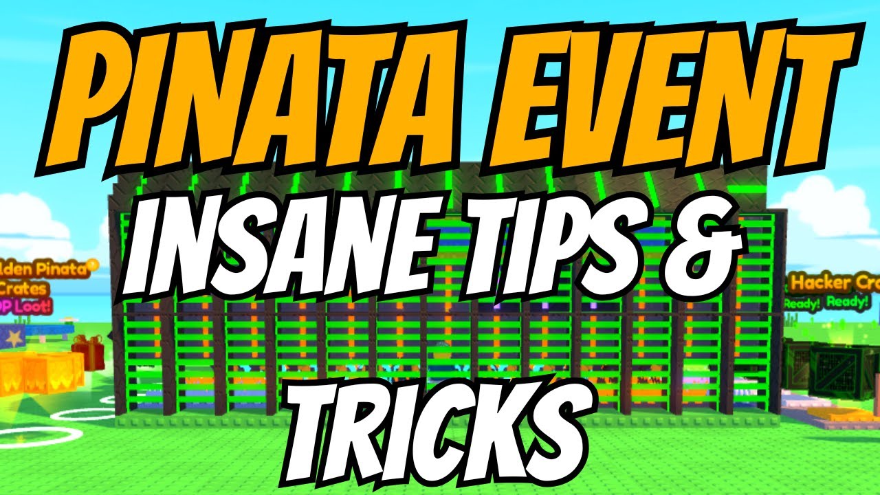 INSANE TIPS & TRICKS FOR NEW PINATA EVENT IN BUILD UR BASE - ROBLOX