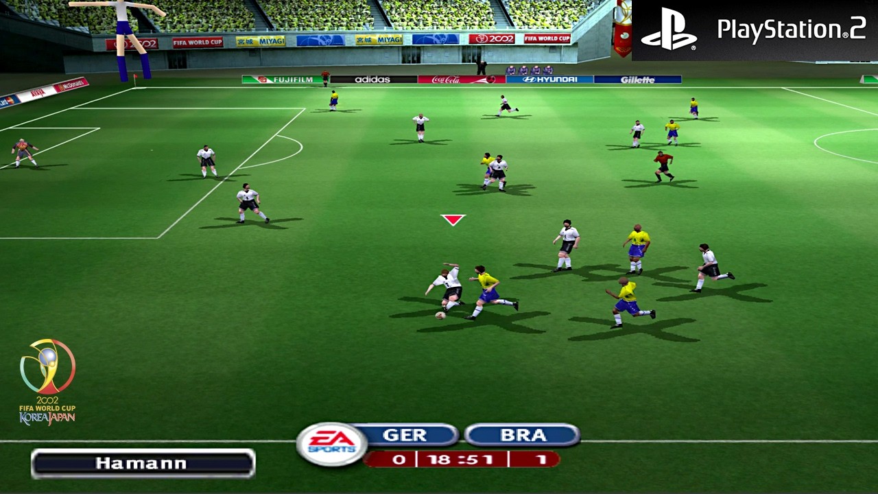 2002 FIFA World Cup GAmeplay [PS2] | Brazil vs. Germany