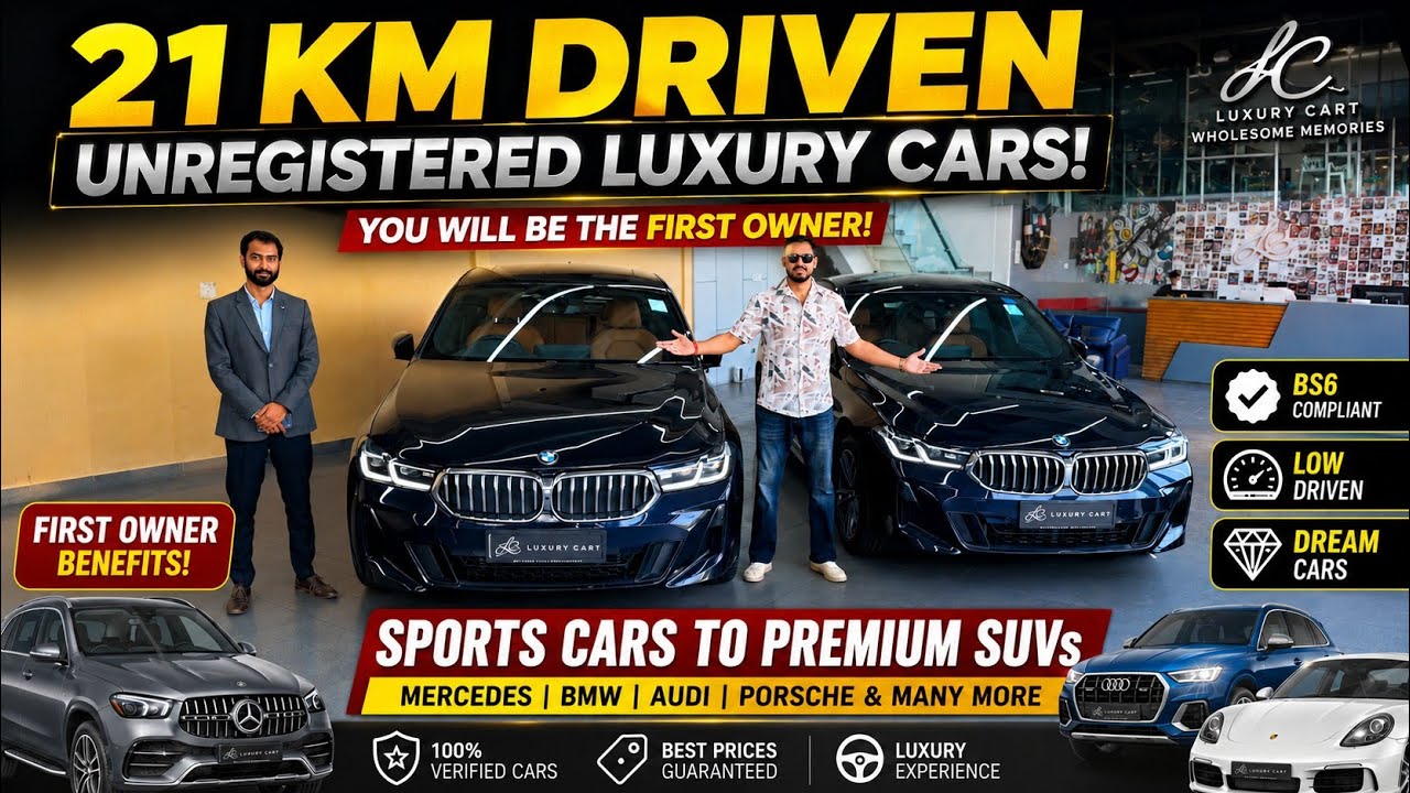 21 KM Driven Unregistered Mercedes! 😱 First Owner Luxury Cars | BMW, Audi, Porsche | Luxury Cart