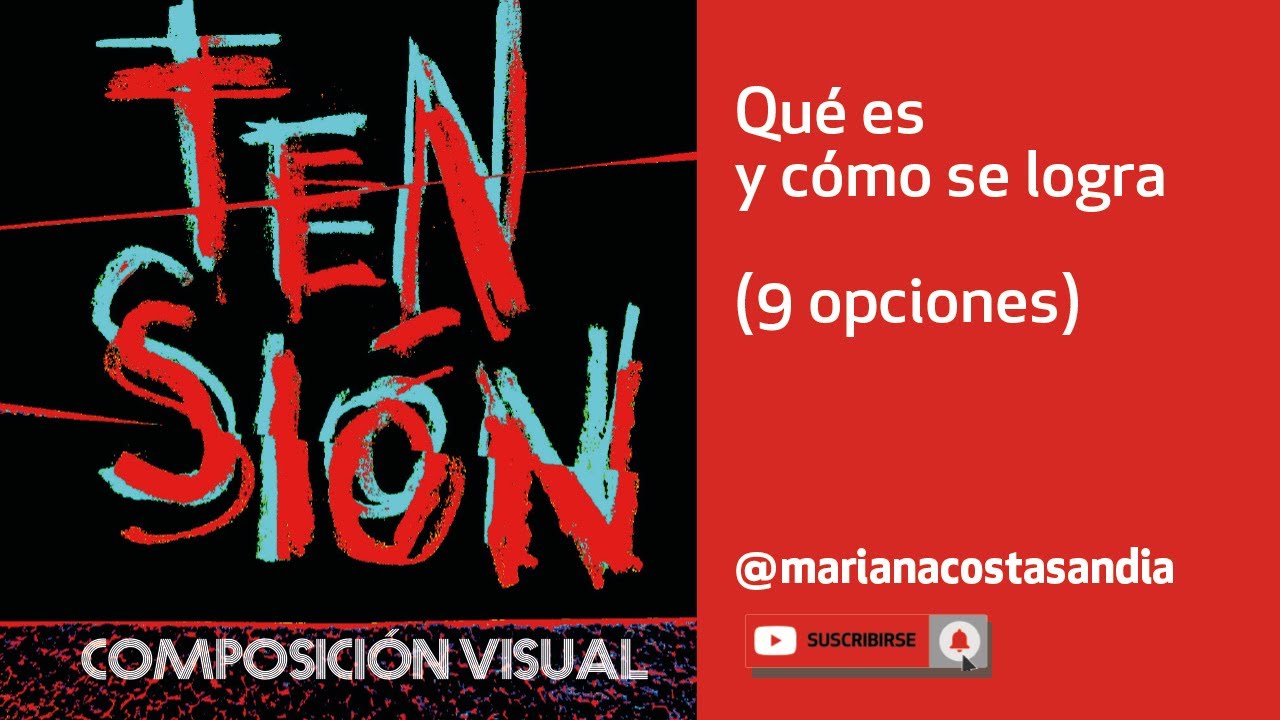 ¿Querés aprender a usar la TENSIÓN en la composición visual/ Diseño? 🍉9 formas, con ejemplos