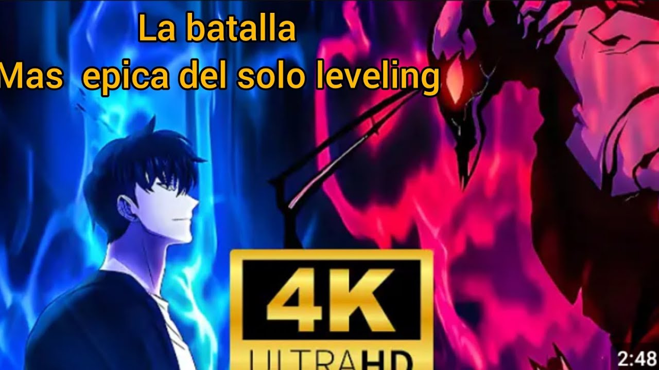 Sung Jinwoo vs Beru batalla epica de solo leveling 