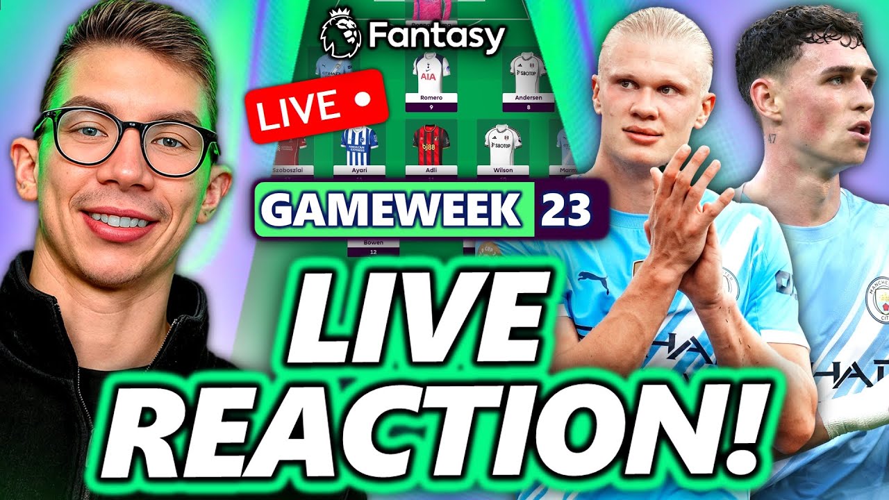 HAALAND/FODEN/EKITIKE BENCHED! FPL GAMEWEEK 23 REACTION STREAM! | Fantasy Premier League 25/26