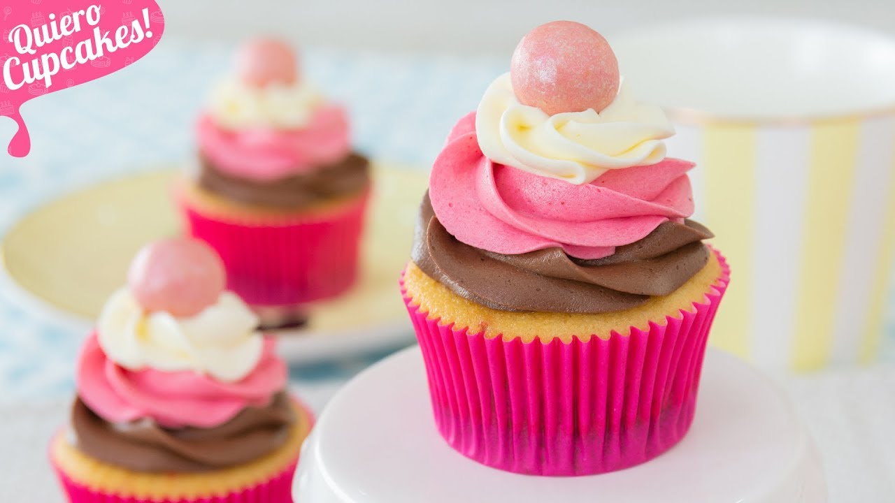 CUPCAKES NAPOLITANOS | VAINILLA, FRESA Y CHOCOLATE | Quiero Cupcakes!