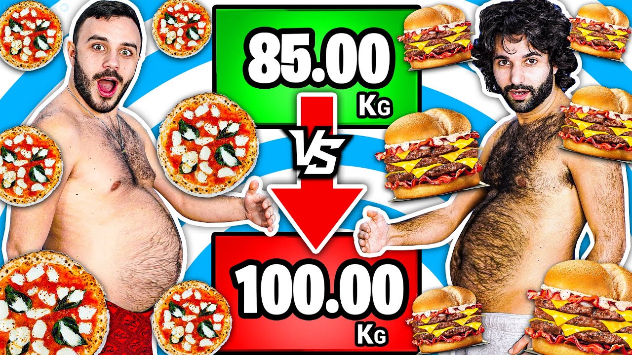 🍕CHI INGRASSA DI PIÙ? PIZZA VS PANINO!🍔