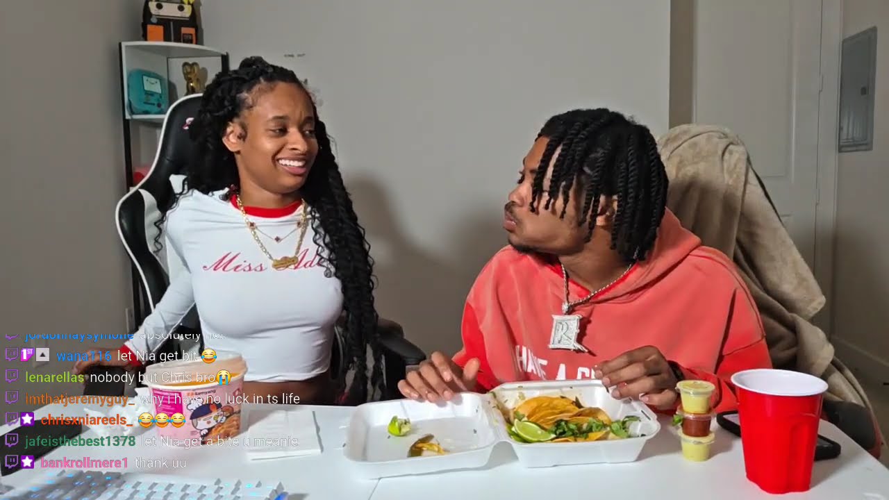 FUNNY MUKBANG W/ Chris & Nia😂