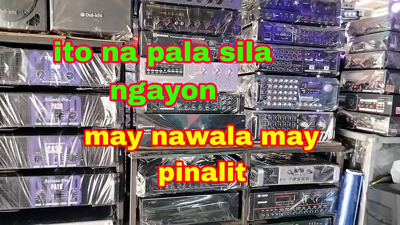 ito na sila ngayon 👉mga integrated amplifier sa Raon Quiapo