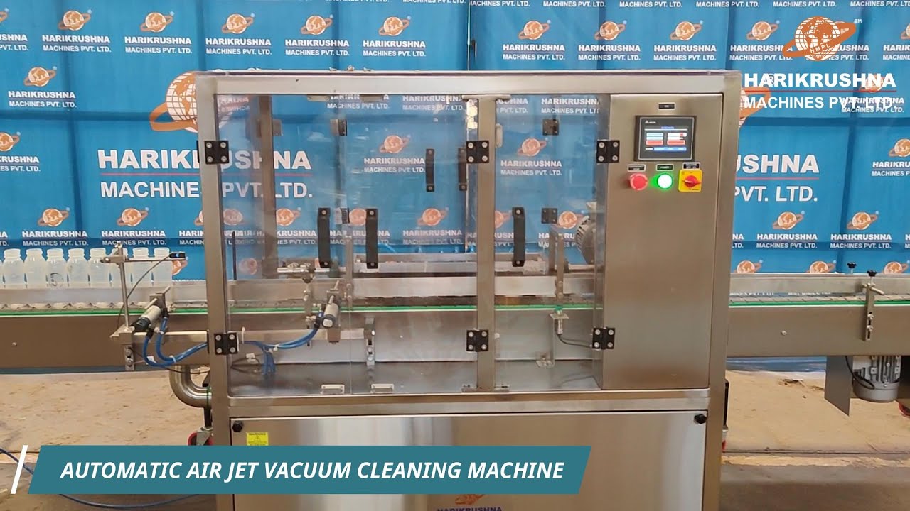 Automatic Air Jet Vacuum Cleaning Machine for Milk PP Bottles Packaging ✨