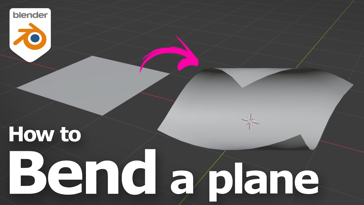 How to bend a plane in Blender using Simple Deform