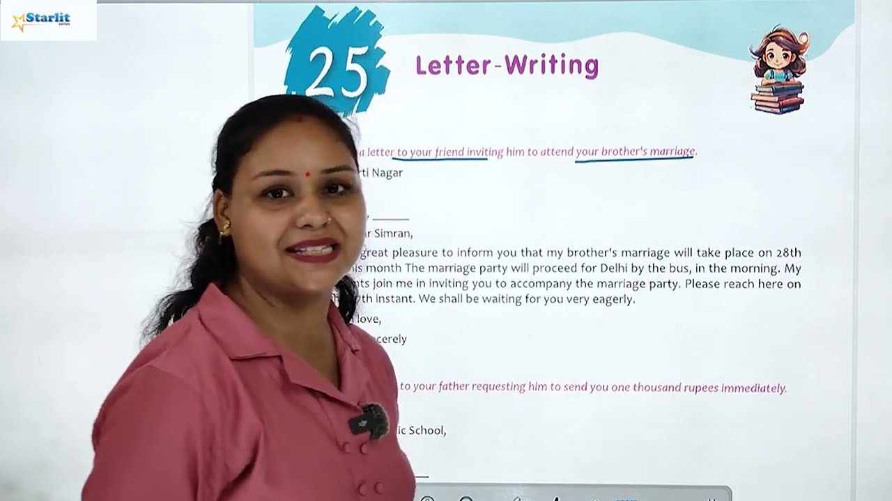 STARLIT | GRAMMAR-7 | CH-25 : LETTER-WRITING