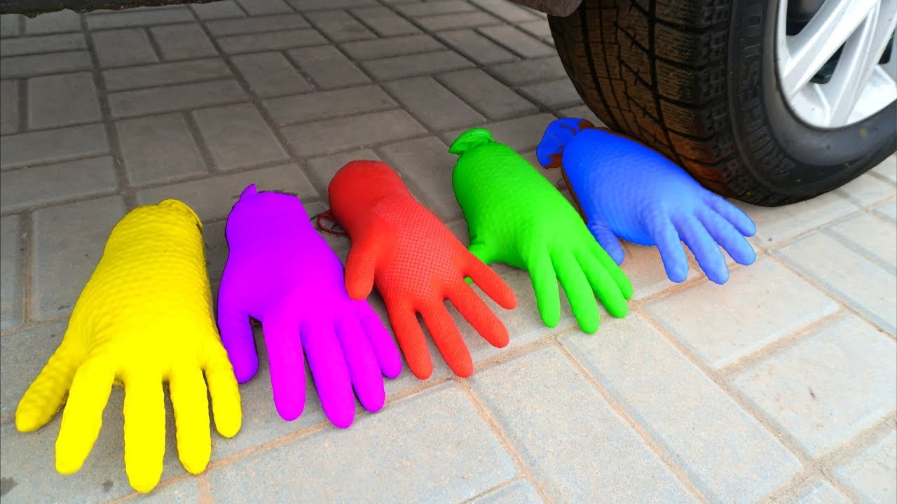 EXPERIMENT: Car vs Glove Jelly - Crushing Crunchy & Soft Things by Car!