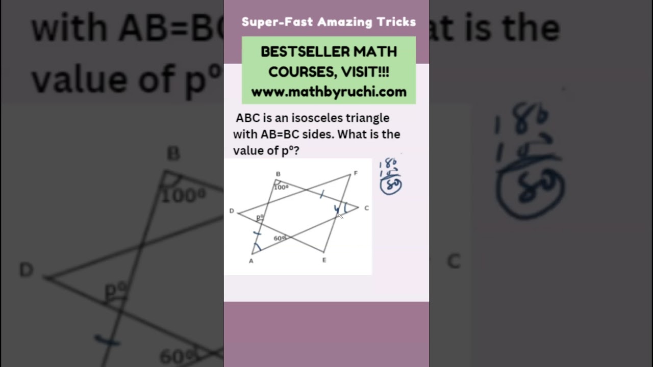 SAT exam question| Geometry mcq| Quantitative Aptitude| Ruchi Chhabra|55