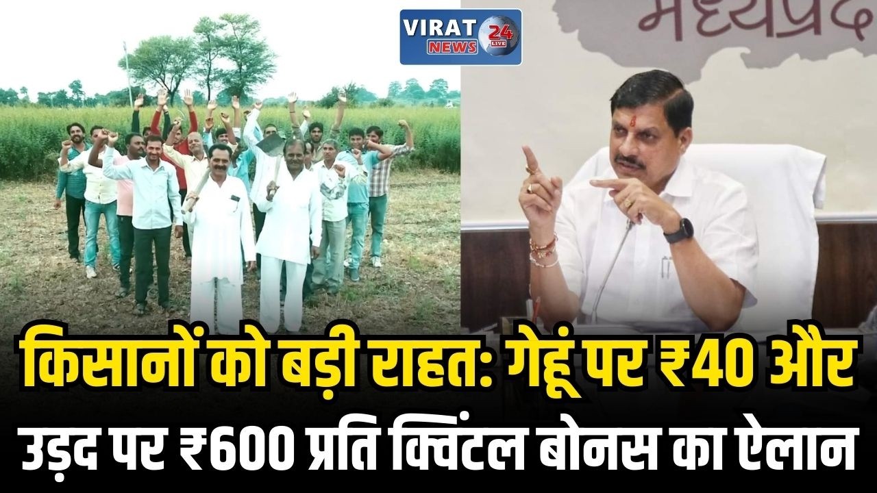 मध्य प्रदेश में किसानों के लिए खुशखबरी, गेहूं और उड़द खरीदी पर मिलेगा अतिरिक्त लाभ