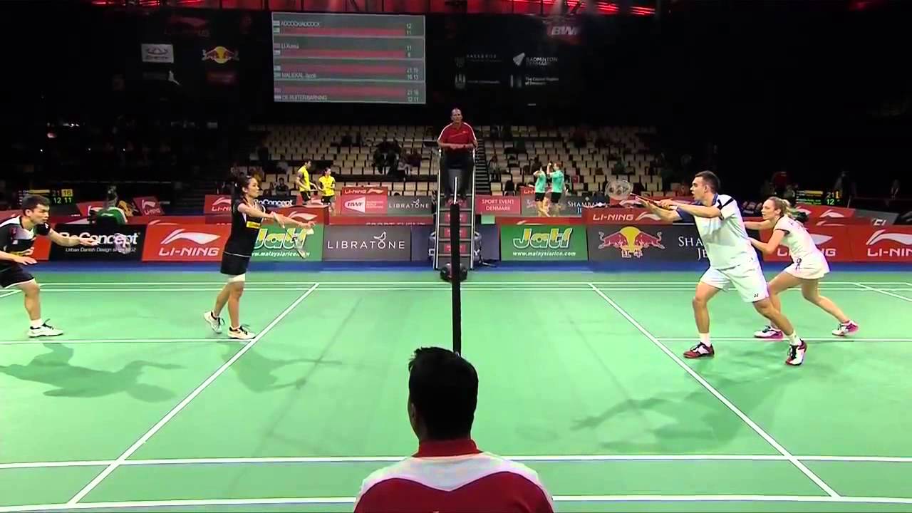 Day 2 - 2014 BWF World Championships - Chris Adcock-Gabrielle Adcock vs Tan Aik Quan-Lai Pei Jing