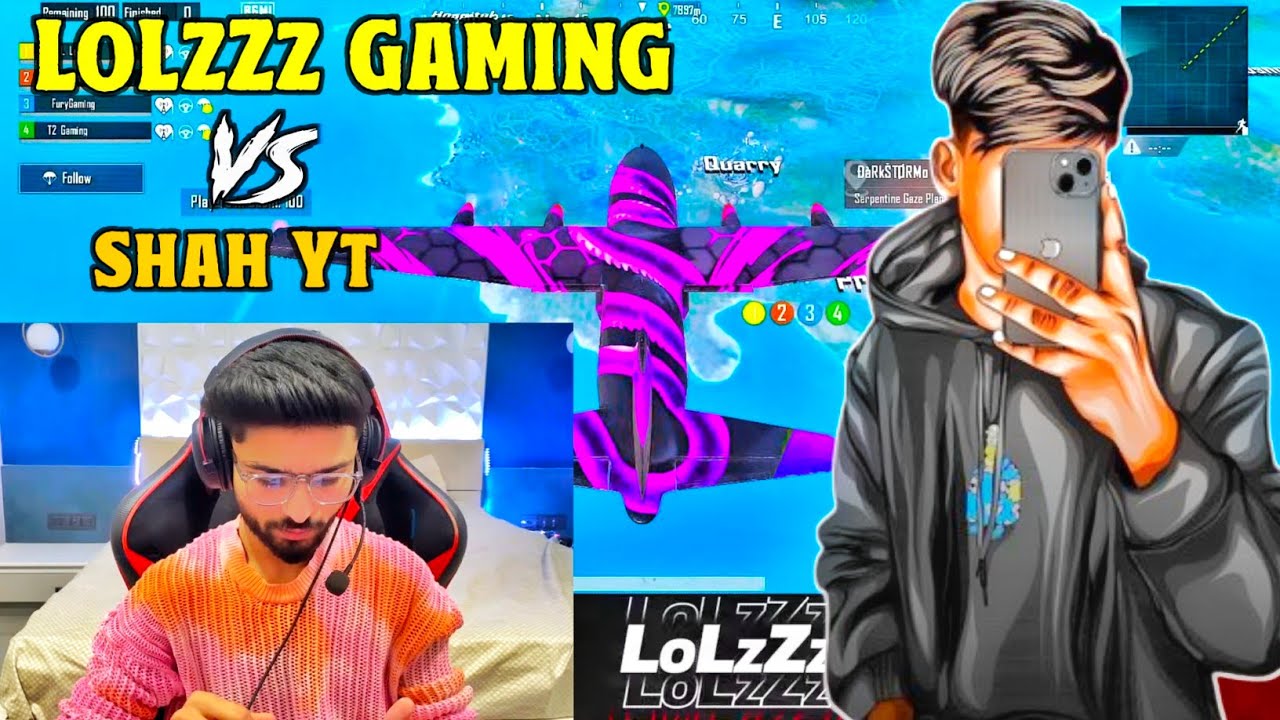 Short Fight Video LoLzZz Gaming vs Shah Yt Bgmi Streamer vs Streamer Fight Video i Rush AJ