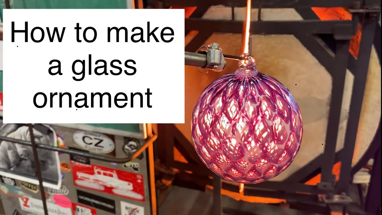 Hand blown glass ornament