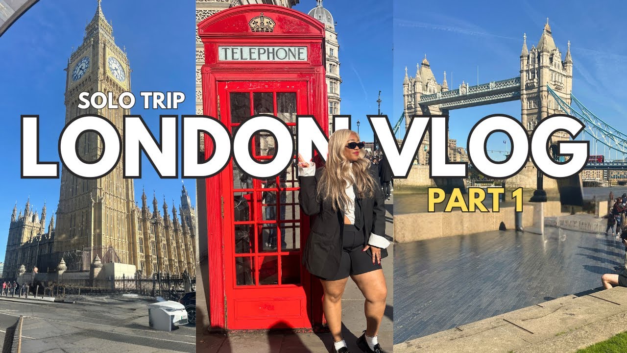 Black Girl Takes London 🇬🇧 | Woke Up in London ALONE & THIS Happened 👀 (Solo Travel Vlog 2025 Pt. 1)